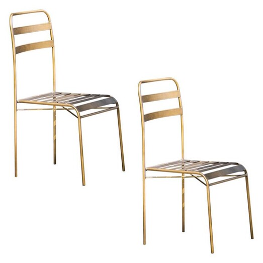 Picture of Raymond Set of 2 Side Chairs Metal Bronze Castle Road Interiors