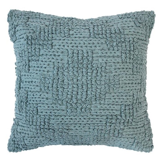 Picture of Remy Geometric Textured Cushion in Blue by Bambury Picture of Remy Geometric Textured Cushion in Blue by Bambury