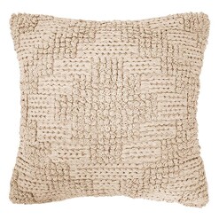 Picture of Remy Geometric Textured Cushion in Pearl by Bambury