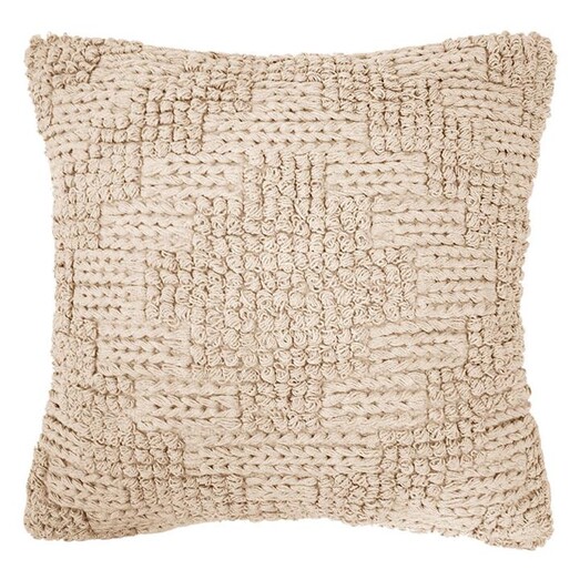 Picture of Remy Geometric Textured Cushion in Pearl by Bambury Picture of Remy Geometric Textured Cushion in Pearl by Bambury