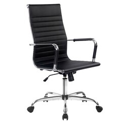Picture of Replica Eames Sena Office Chair Faux Leather Black Resort Living
