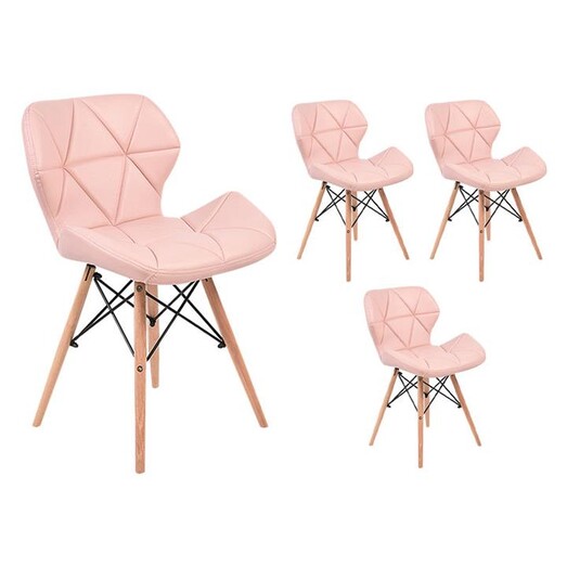 Picture of Replica Eames Set of 4 Faux Leather Butterfly Dining Chairs Assorted Levede