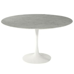 Picture of Replica Eero Saarinen Tulip Round Dining Table in White by Living by Design