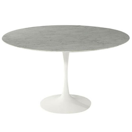 Picture of Replica Eero Saarinen Tulip Round Dining Table in White by Living by Design