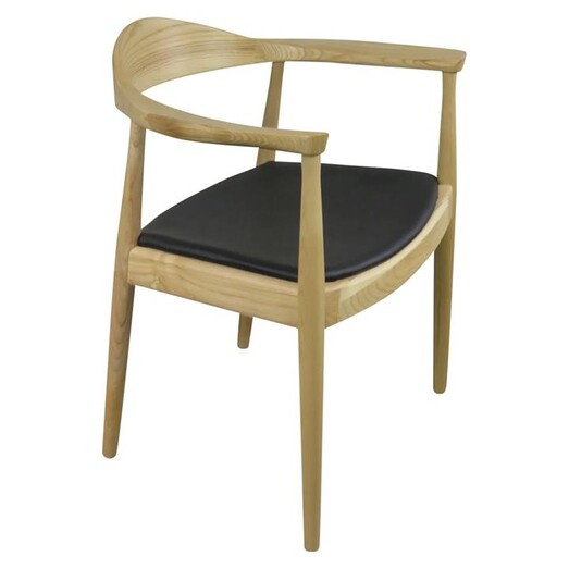 Picture of Replica Hans Wegner Ash Dining Armchair in Light Brown by Calibre