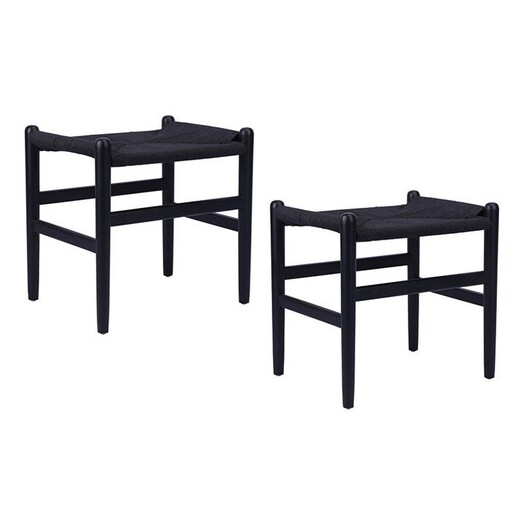 Picture of Replica Hans Wegner Wishbone Dining Low Stool (Set of 2) Wood Assorted casabona