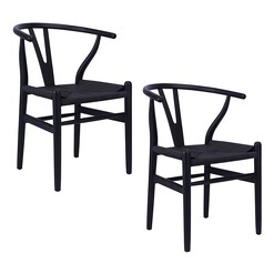 Picture of Replica Hans Wegner Wishbone Timber Chairs (Set of 2) Wood Assorted casabona