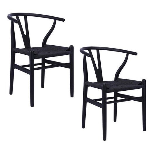 Picture of Replica Hans Wegner Wishbone Timber Chairs (Set of 2) Wood Assorted casabona
