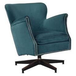 Picture of Revolver Velvet Armchair Aqua Alliance Furniture