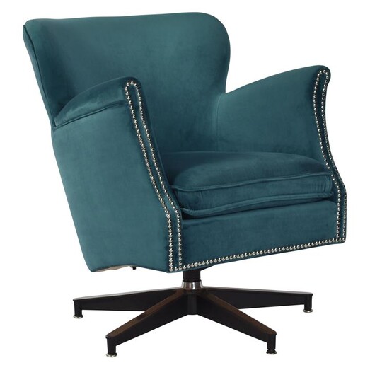 Picture of Revolver Velvet Armchair Aqua Alliance Furniture