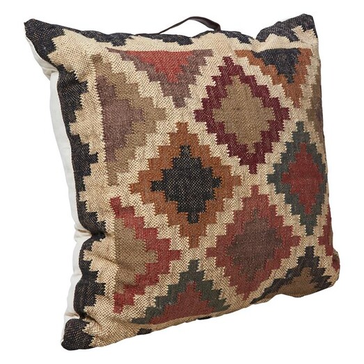 Picture of Riaz Kilim Floor Cushion in Brown by Second Nature