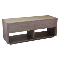 Picture of Ricard 2-Drawer Entertainment Unit Solid Wood Latte Kayu Estate