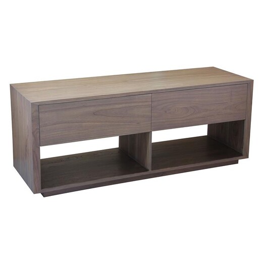 Picture of Ricard 2-Drawer Entertainment Unit Solid Wood Latte Kayu Estate