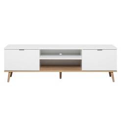 Picture of Richie Entertainment Unit Chipboard White/Sonoma Oak U.S Designs