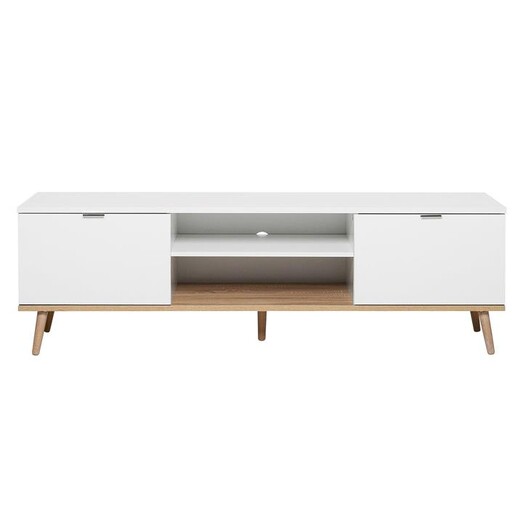 Picture of Richie Entertainment Unit Chipboard White/Sonoma Oak U.S Designs