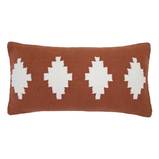 Picture of Richmond Cotton Breakfast Cushion in Red by Bambury