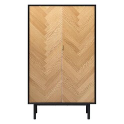 Picture of Richter Tall Cabinet MDF Natural/Black Iniko