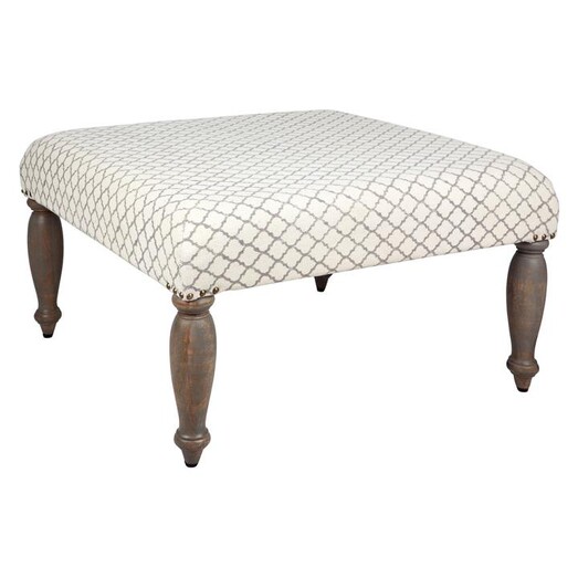 Picture of Rigel Ottoman Fabric Cream Fab Habitat