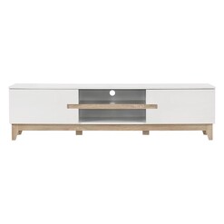 Picture of Riley Entertainment Unit Chipboard White/Oak U.S Designs
