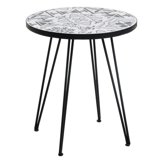 Picture of Rinar Metal Frame Side Table Black Vida & Co. Picture of Rinar Metal Frame Side Table Black Vida & Co.