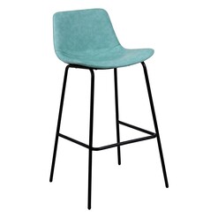 Picture of Rinatta Suede Bar Stool Fabric Green/Grey Phil Bee Interiors