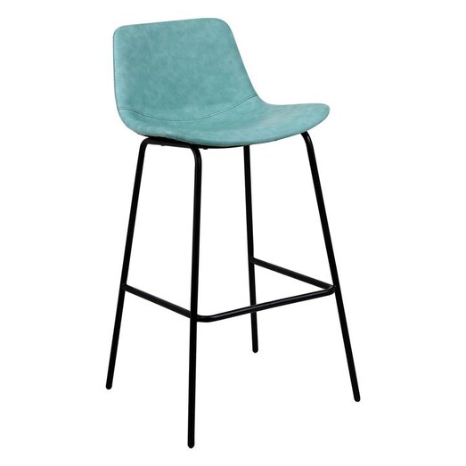 Picture of Rinatta Suede Bar Stool Fabric Green/Grey Phil Bee Interiors