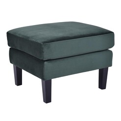 Picture of Riverton Velvet Ottoman in Green by Alliance Furniture