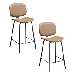 Picture of Rivetto Faux Leather Bar Stool (Set of 2) Assorted Dover Mason