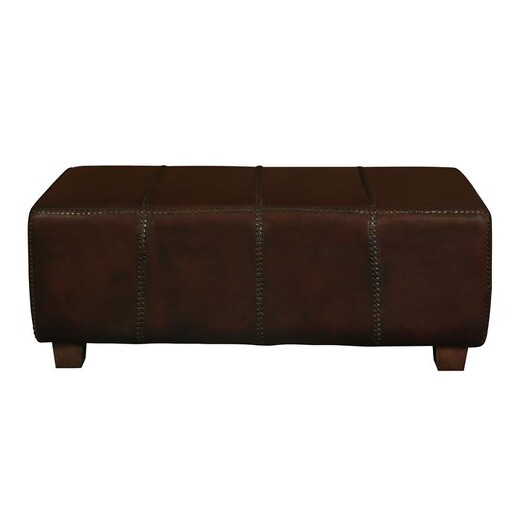 Picture of Rocha Leather & Ottoman in Mahogany by Kayu Estate