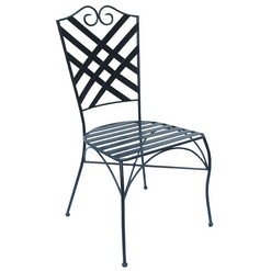 Picture of Rochelle Outdoor Iron Chair Steel Black Channel Enterprises