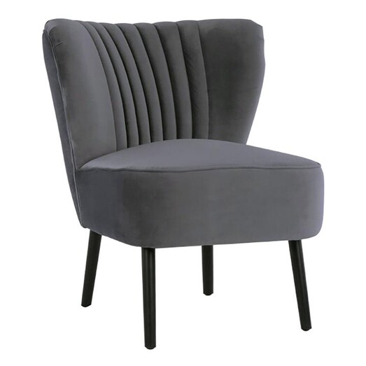 Picture of Roldani Velvet Lounge Chair, Black Legs Assorted D&D Design Picture of Roldani Velvet Lounge Chair, Black Legs Assorted D&D Design