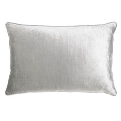 Picture of Roma Velvet Breakfast Cushion Size 35 x 50cm in Silver by Maison by Rapee