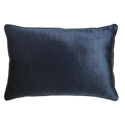 Picture of Roma Velvet Breakfast Cushion Size 40 x 60cm in Navy Blue by Maison by Rapee