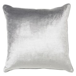 Picture of Roma Velvet Cushion Size 65 x 65cm in Silver by Maison by Rapee