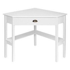Picture of Ronan Corner Desk in White by HelloFurniture