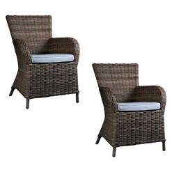 Picture of Rook Rattan Armchair (Set of 2) Kubu Grey Nova Solo