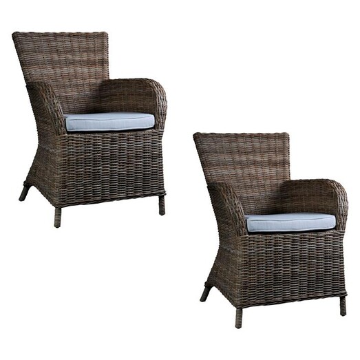Picture of Rook Rattan Armchair (Set of 2) Kubu Grey Nova Solo