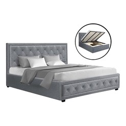 Picture of Rorty Storage Bed Fabric Grey Resort Living