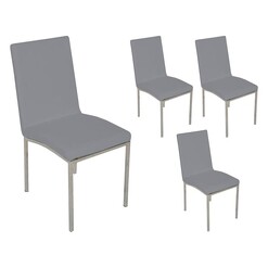 Picture of Rory Dining Chair, Light Grey (Set of 4) Fabric Dover Mason