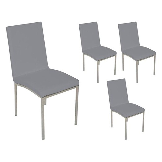 Picture of Rory Dining Chair, Light Grey (Set of 4) Fabric Dover Mason Picture of Rory Dining Chair, Light Grey (Set of 4) Fabric Dover Mason