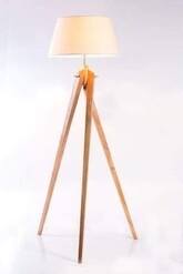 Picture of Rosalyn Classic Tripod Floor Lamp - Natural