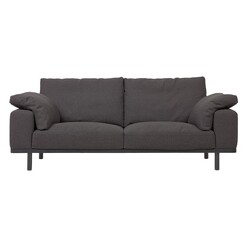 Picture of Rosemont 3 Seater Sofa with Timber Legs in Grey/Black by Vida & Co.
