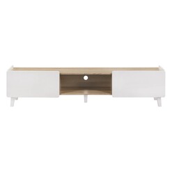 Picture of Rosie Entertainment Unit Chipboard White/Oak U.S Designs