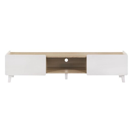 Picture of Rosie Entertainment Unit Chipboard White/Oak U.S Designs