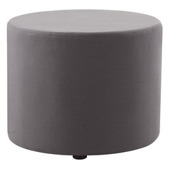 Picture of Round Fabric Office Ottoman Charcoal Rapidline