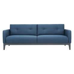 Picture of Roy Oak 3 Seater Sofa Grey/Jungle Green Iniko