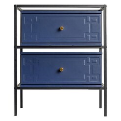 Picture of Royal Cownwa Bedside Table, Navy Blue MDF Assorted Emma's Design