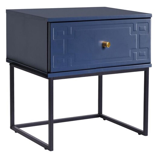 Picture of Royal M Bedside Table, Navy Blue MDF Assorted Emma's Design