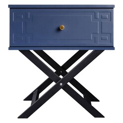 Picture of Royal N Bedside Table, Navy Blue MDF Assorted Emma's Design