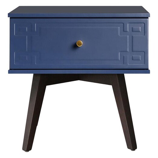 Picture of Royal P Bedside Table, Navy Blue MDF Assorted Emma's Design